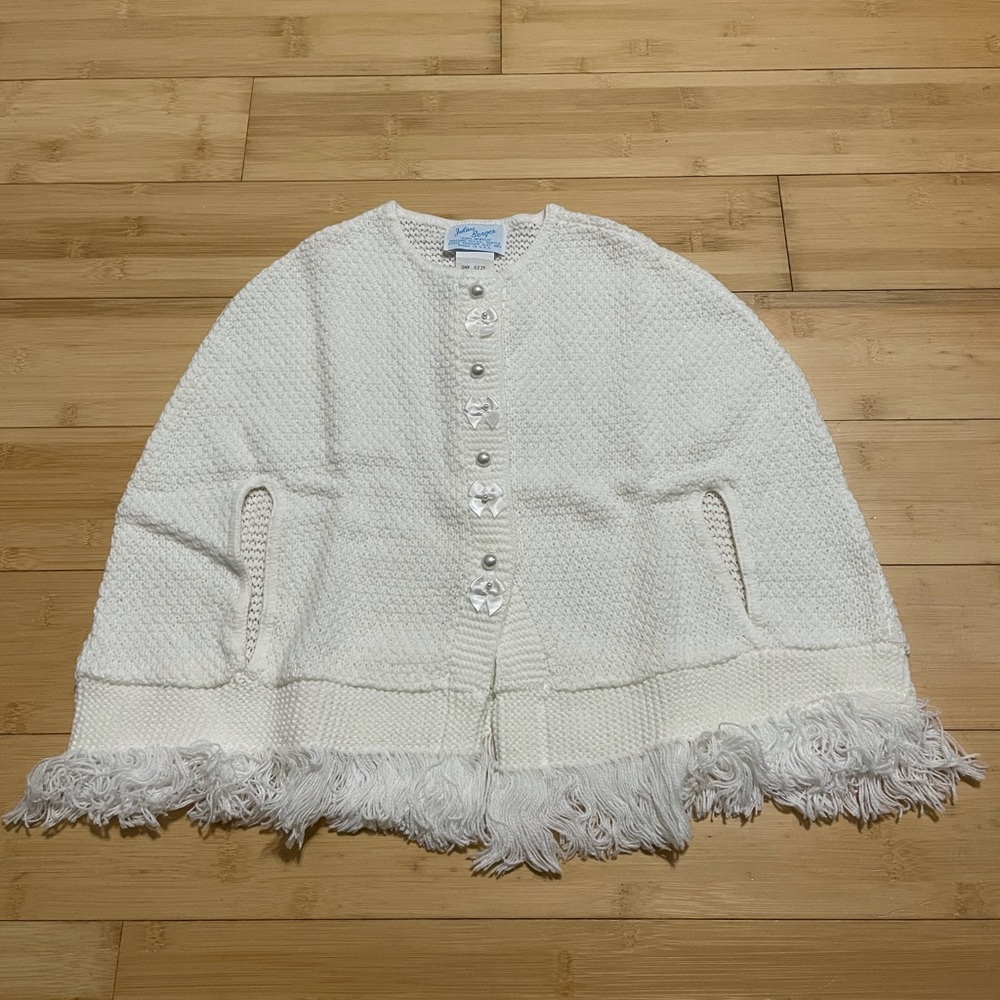 NEW Julius Berger Sweater Shaw P & P Cape Toddler Girl